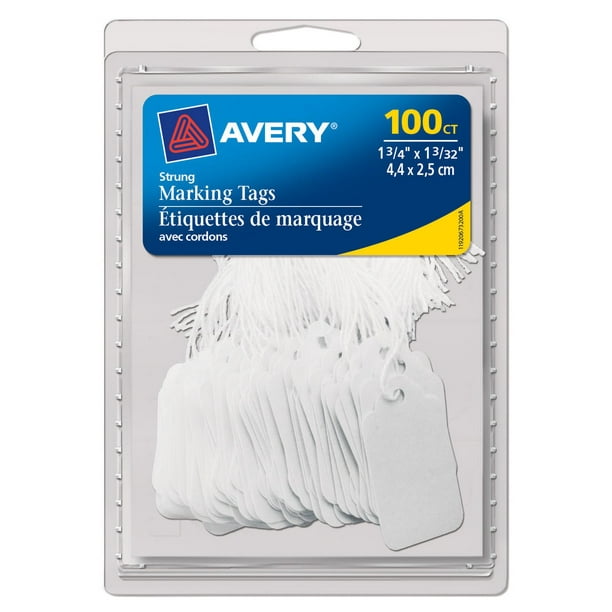 Étiquettes de marquage AveryMD, 06732, 1-3/4 po x 1-3/32 po, blanc