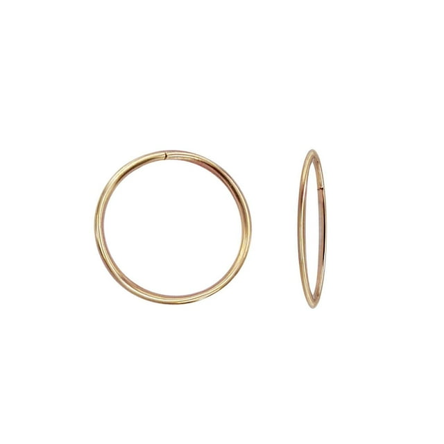 Luxury Design Créoles 12mm en or jaune 10k
