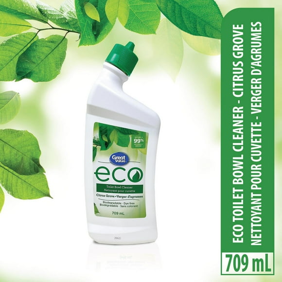 Great Value ECO 99% Naturally Derived Toilet Bowl Cleaner, 709 mL