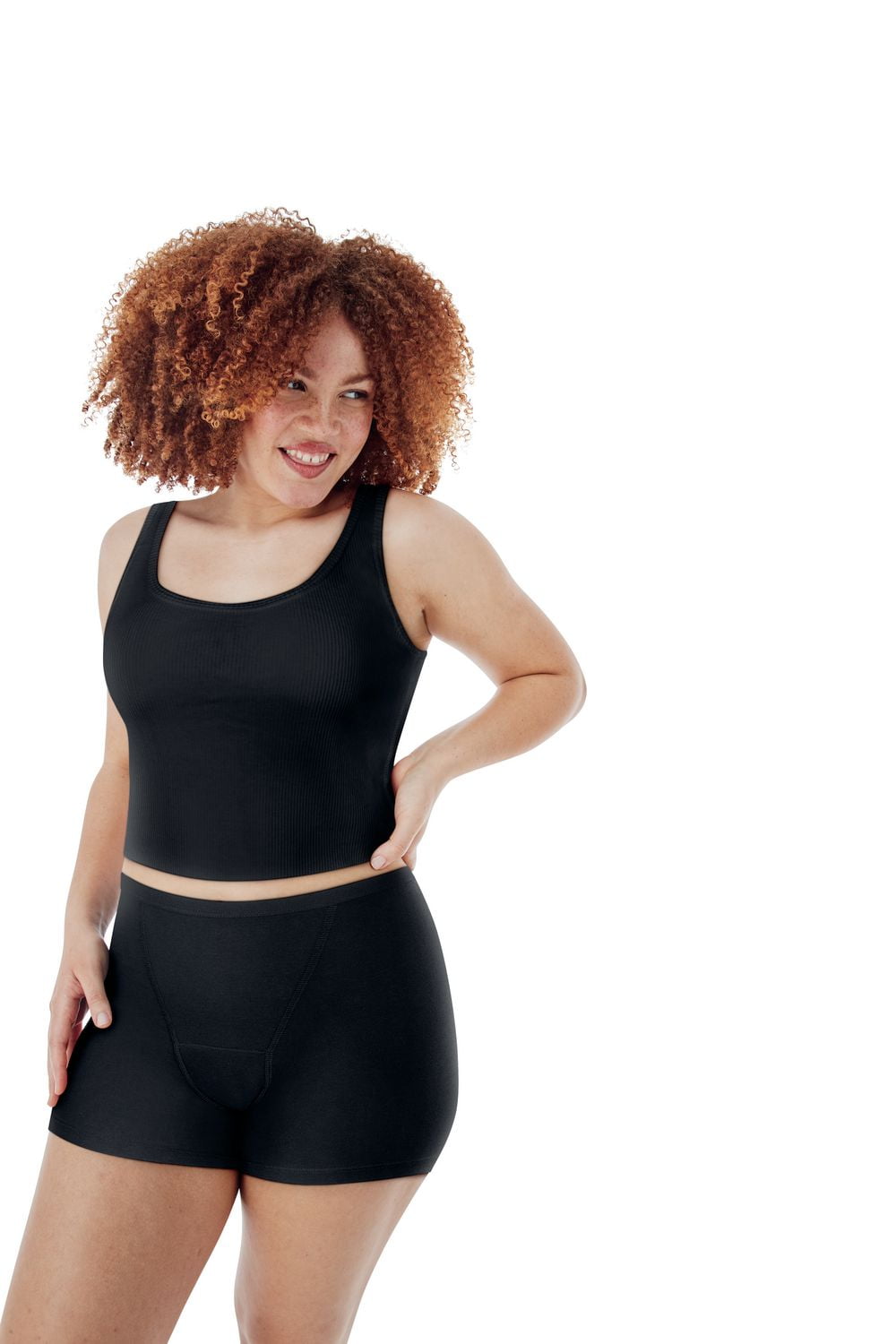 Boyshort avec protection contre les fuites abondantes Hanes, paquet de 1 Taille P - 2TG