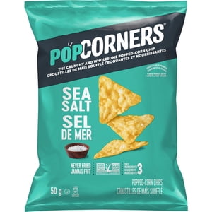 Popcorners Snack de maïs de sel de mer