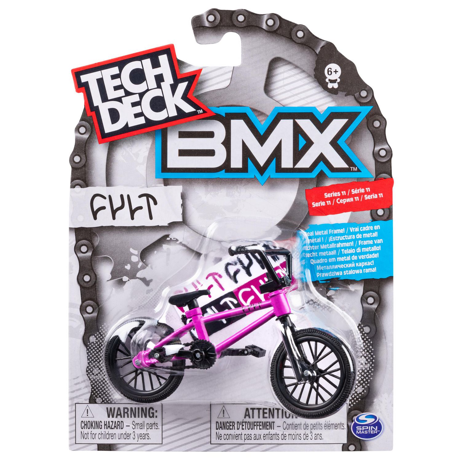 Tech Deck BMX Finger Bike Mini Pink Bicycle Series 11 CULT New 