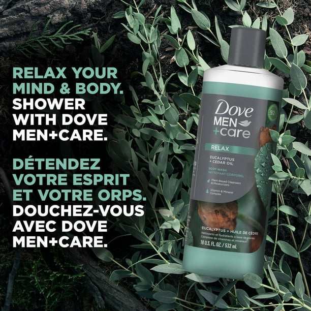 Dove Men Care Eucalyptus + Cedar Oil Body Wash, 532 ml Body Wash 