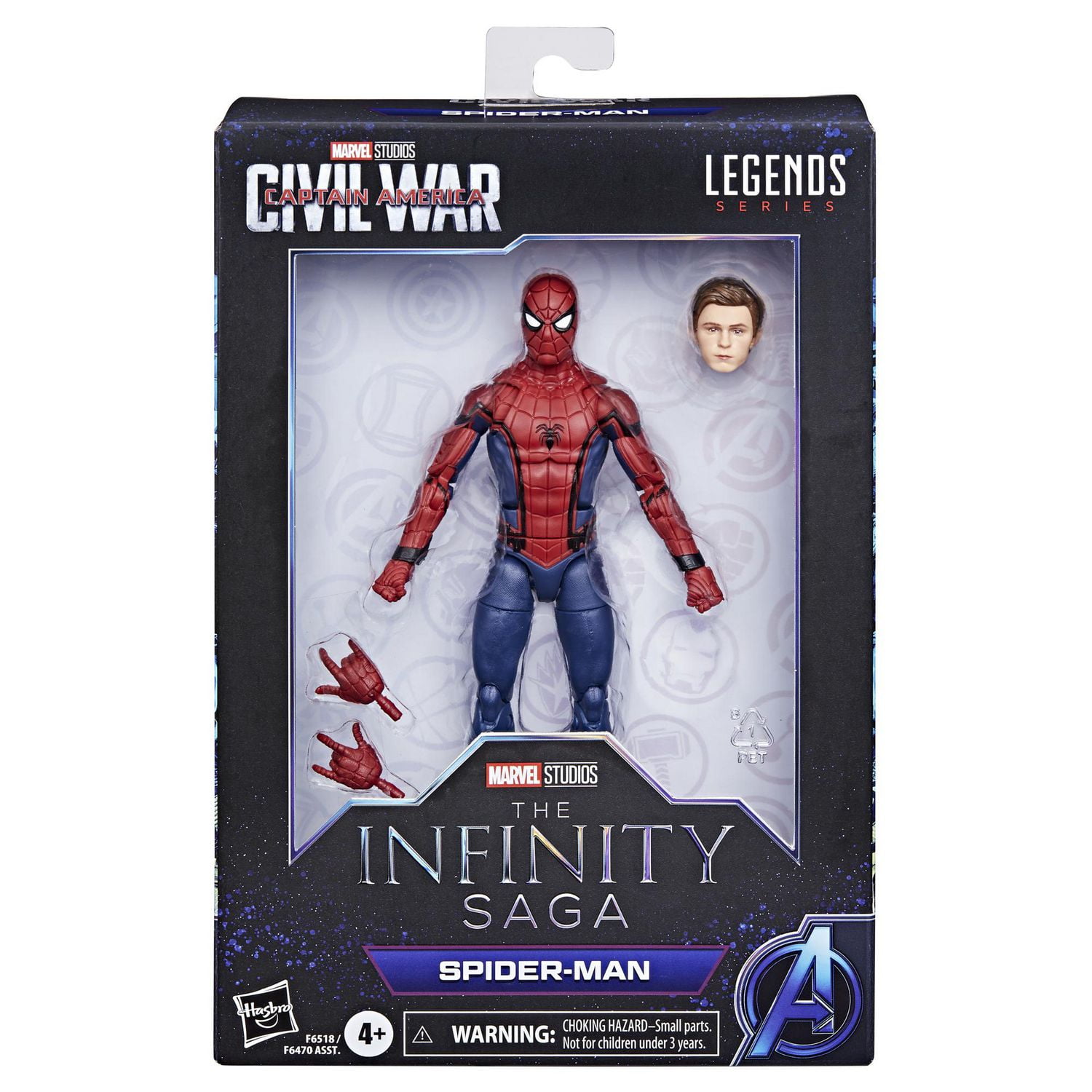 Hasbro Marvel Legends Series Spider-Man, Captain America: Civil War  Collectible 6 Inch Action Figures, Marvel Legends Action Figures 