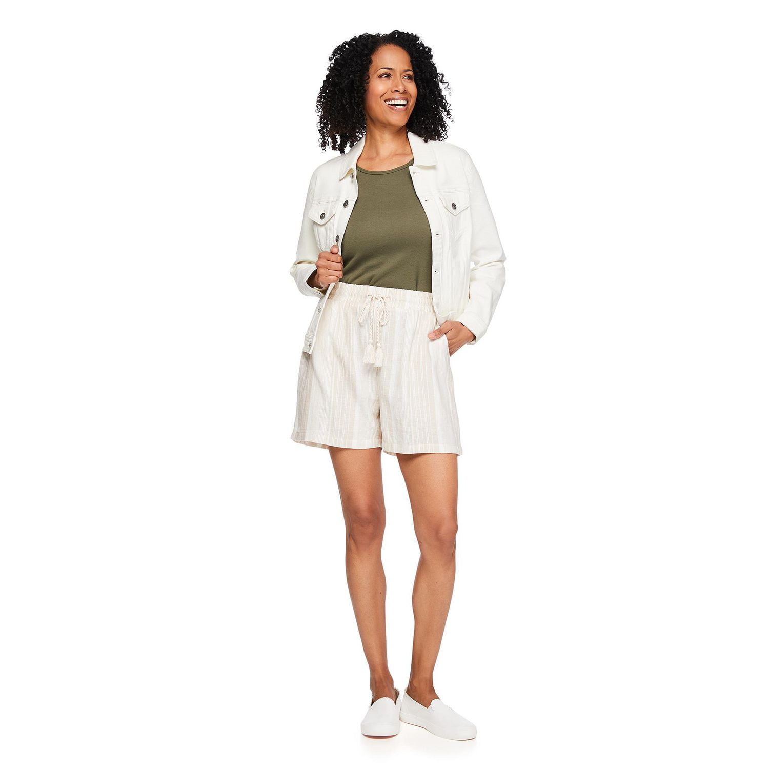 Short en lin Iyla pour femmes