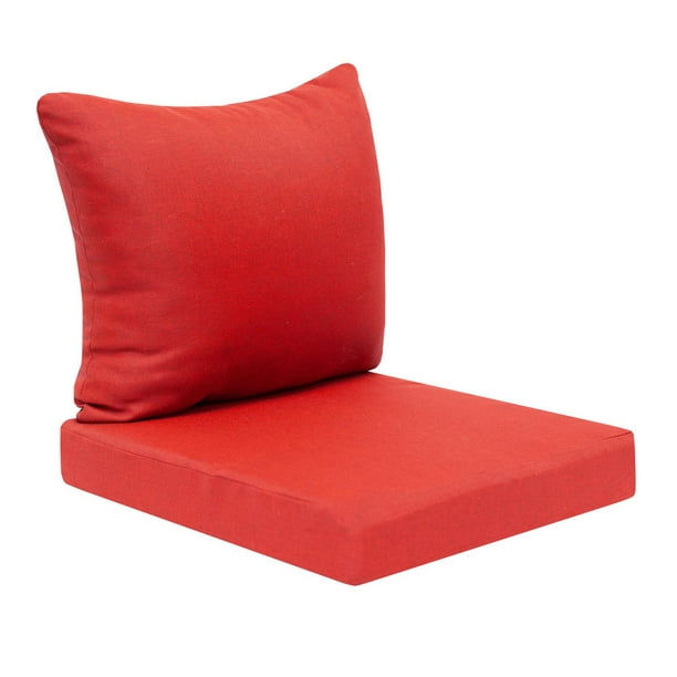 Outdoor Recliner Replacement Cushion / Patio Furniture Chair Sofa Washable Cushion Deep Seat (Cover Can Be Replaced) Orange