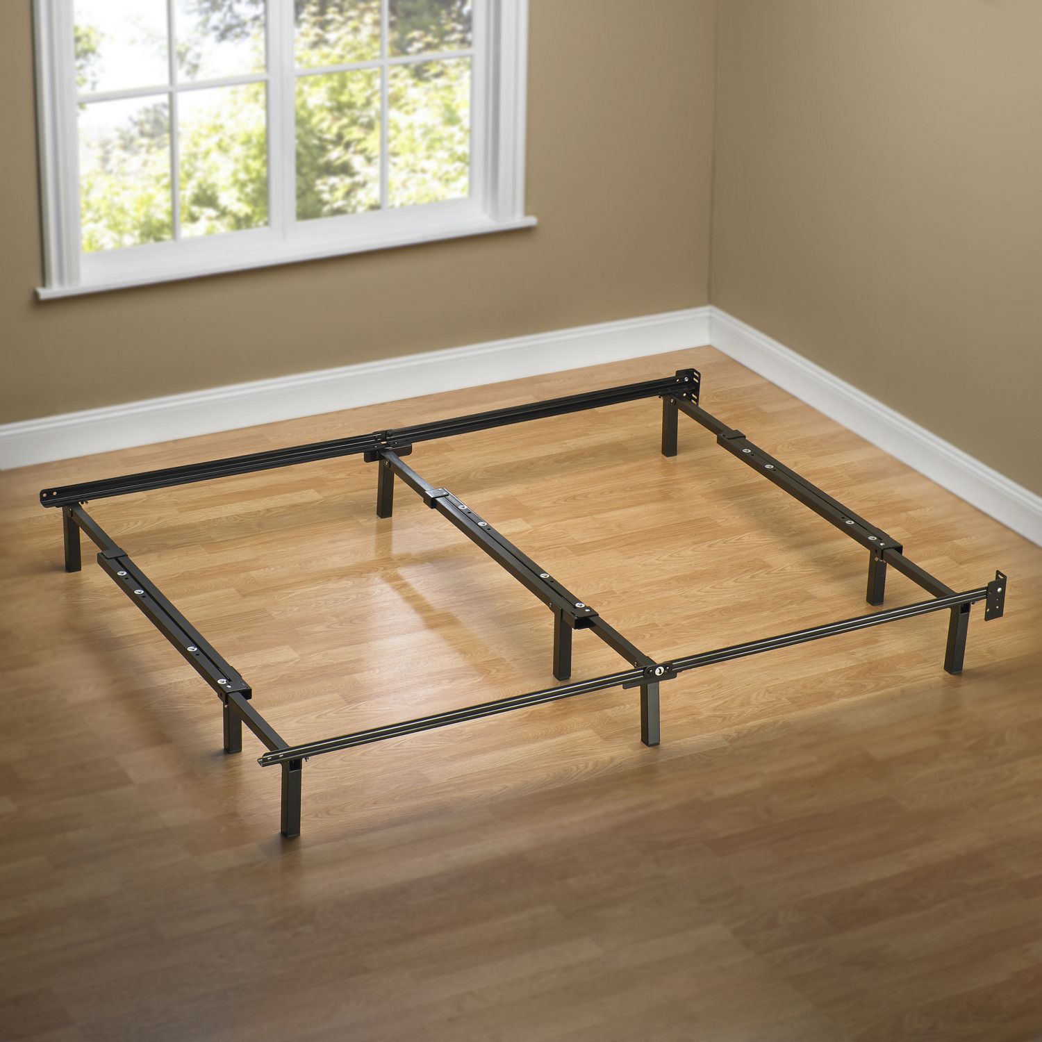 Sleep Revolution Compack Metal, Full Bed Frame With Box Spring And Mattress