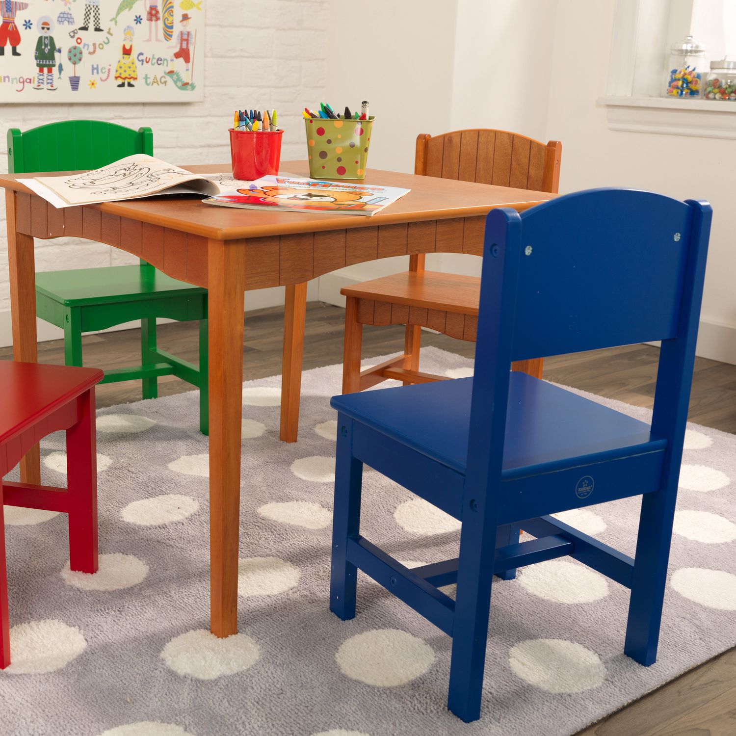 Nantucket kids 4 piece table and chair set sale