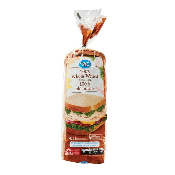 Great Value 100 Whole Wheat Bread Walmart.ca
