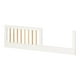 South Shore Balka Toddler Rail for Baby Crib White and Exotic Light Wood - image 2 of 9