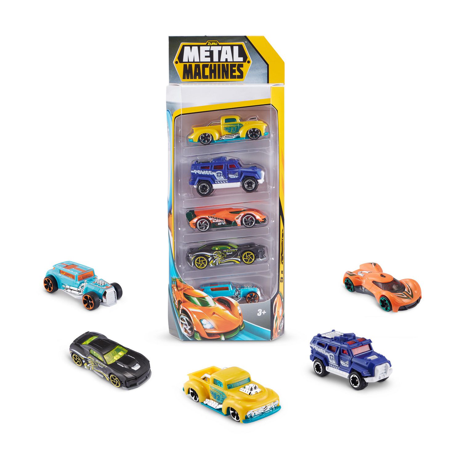 Metal Machines Mini Racing Car Toy 5 Pack Series 2 (Styles May