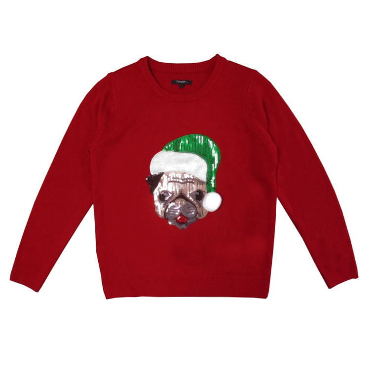 walmart pug christmas sweater