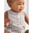 thumbnail image 4 of Carter's Child of Mine IB 1pc Romper - Khaki Stripe, 4 of 5