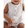 thumbnail image 5 of Carter's Child of Mine IB 1pc Romper - Khaki Stripe, 5 of 5