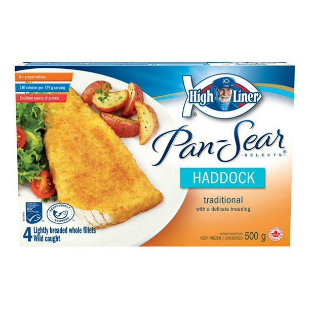 High Liner PanSear Traditional Haddock Lightly Breated Whole Fillets