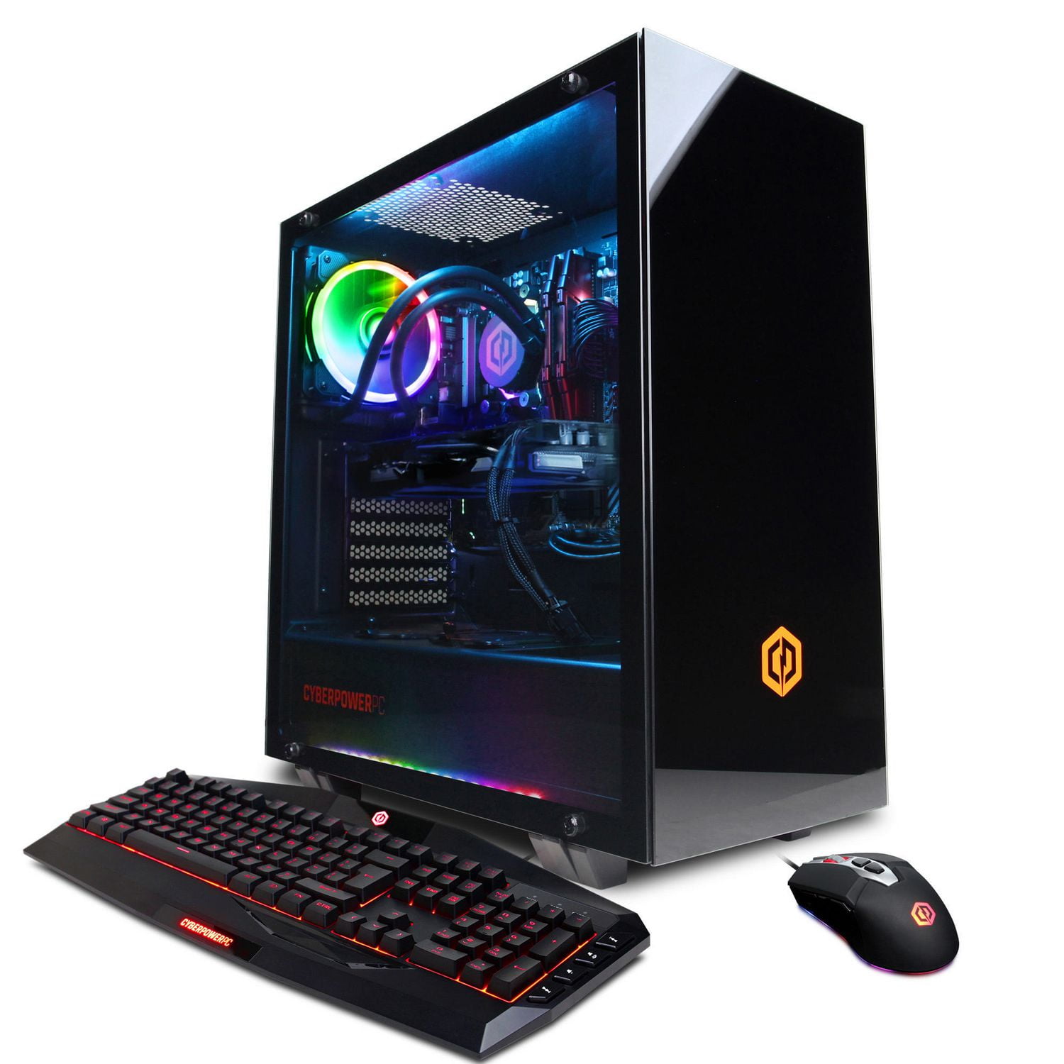 CYBERPOWERPC Gamer Supreme Liquid Cool SLC9080CPG w/ AMD Ryzen 7 2700X ...