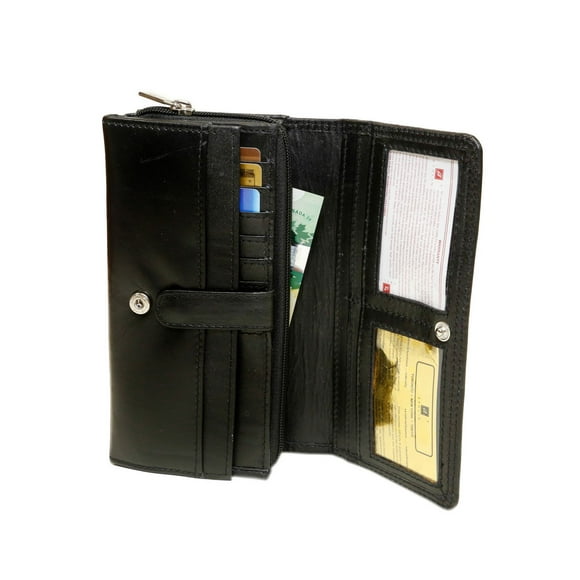 Ashlin Leather Ladies' Wallet with Chequebook Holder