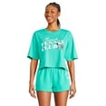 thumbnail image 1 of Peanuts Women's Snoopy Cropped Tee, 1 of 3
