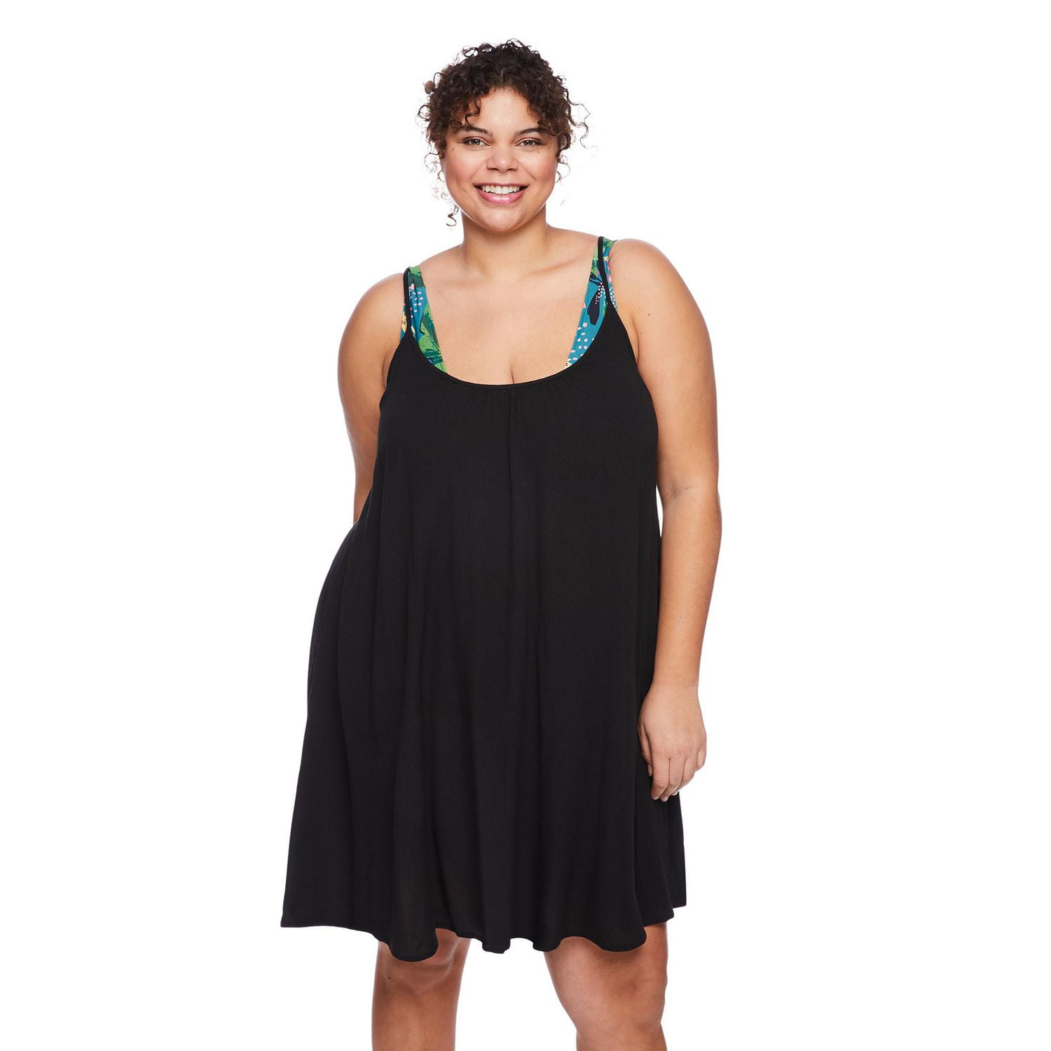 George Women's Plus Strappy Dress, Sizes 1X-3X