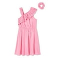 thumbnail image 1 of Ensemble 2 pièces avec robe asymétrique George pour filles, 1 of 2