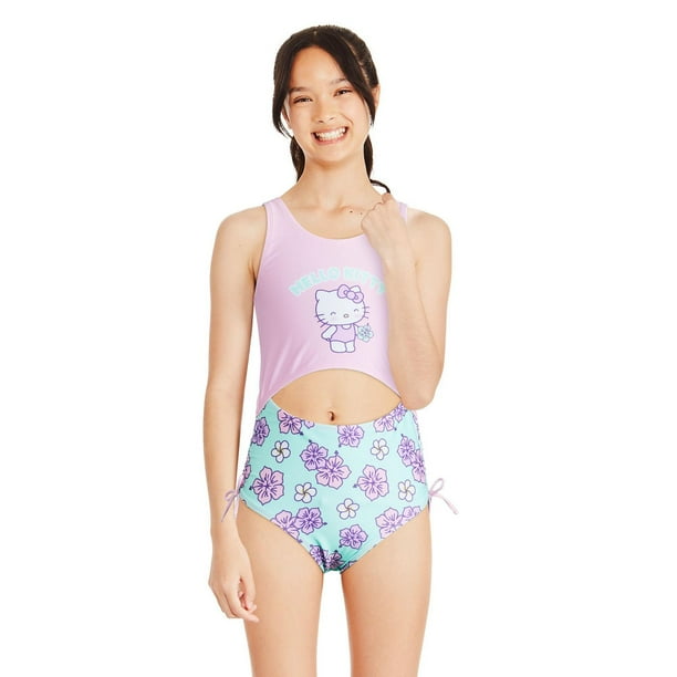 Hello Kitty Girls' Cut-Out Swimsuit - Walmart.ca