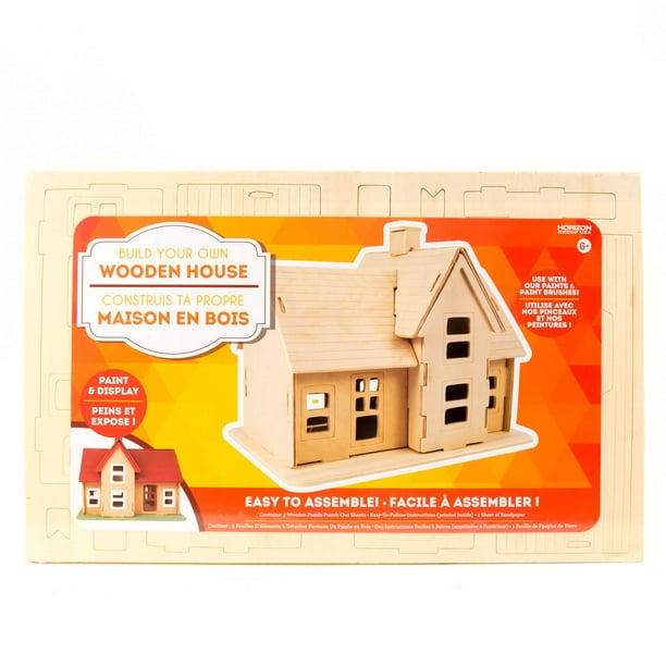 Assemble ton propre puzzle Horizon Group USA de maison 3D en bois