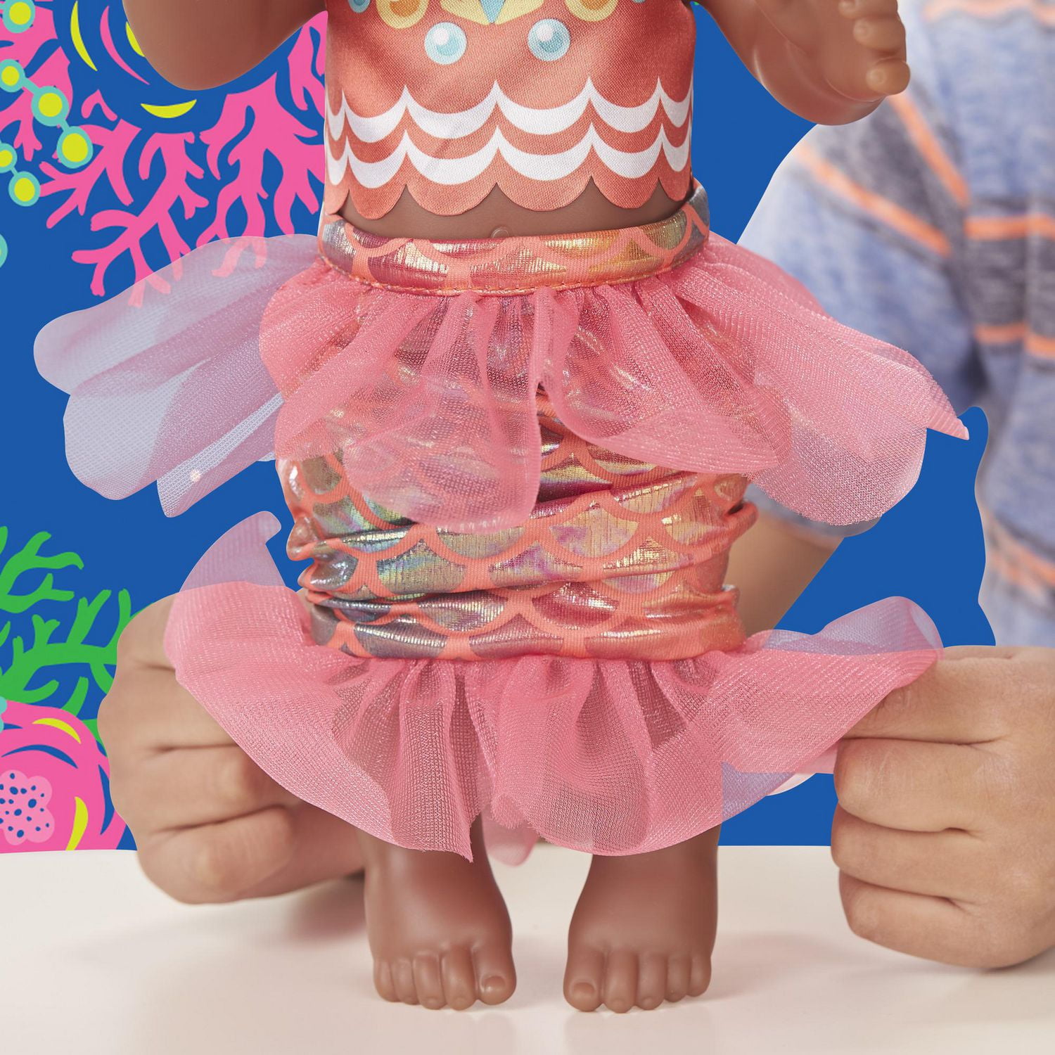 Baby Alive Shimmer n Splash Mermaid Black Hair Walmart