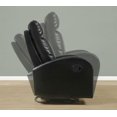 thumbnail image 3 of Monarch Black Bonded Leather Swivel Rocker Recliner, 3 of 3