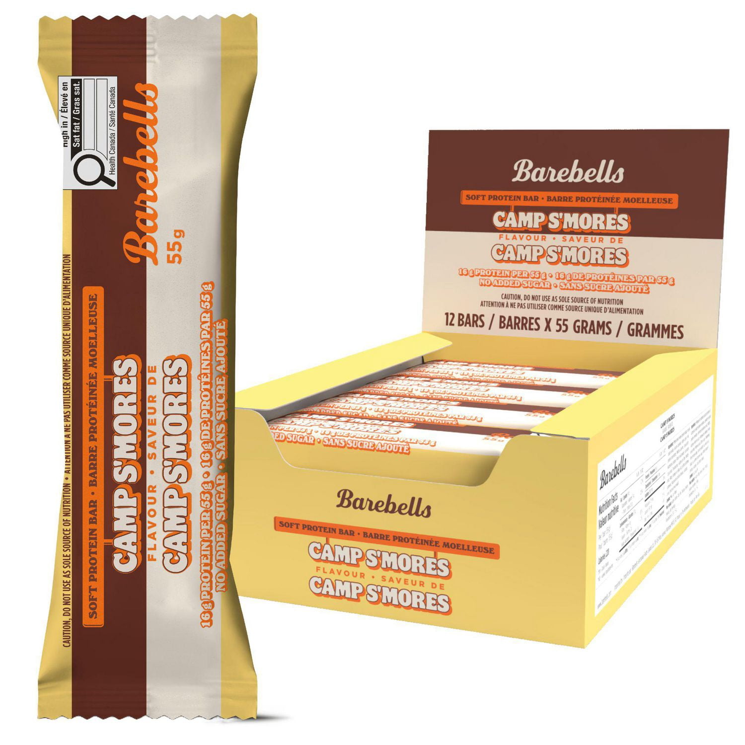 thumbnail image 2 of Barebells Camp S'Mores Protein Bar, 2 of 3