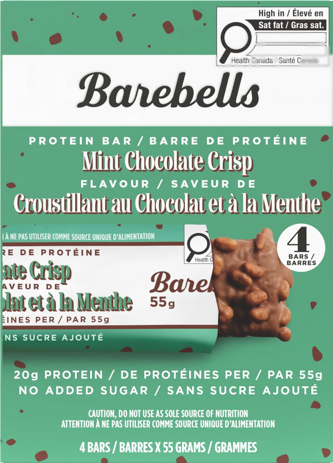 Barebells Mint Chocolate Crisp Protein Bars 4 Pk