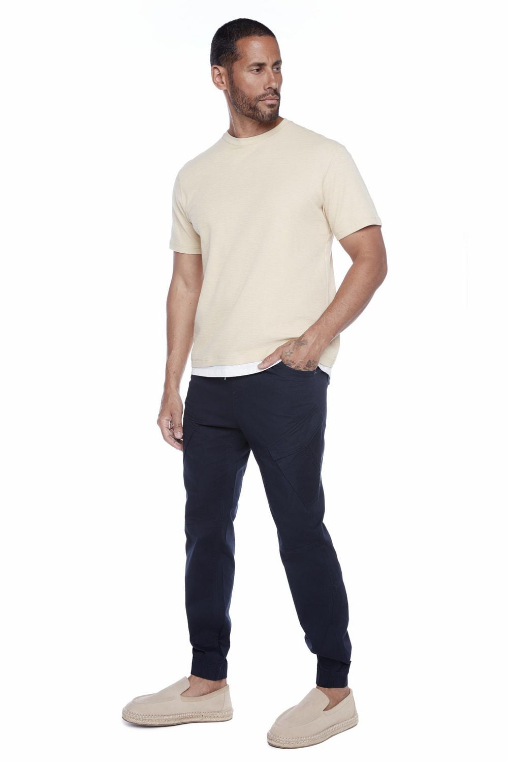 Jeaniologie ™ Men’s Cargo Pull-On Jogger- NAVY