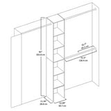 Mainstays Adjustable Closet Organizer, White, 4 ft - 9 ft - Walmart.ca