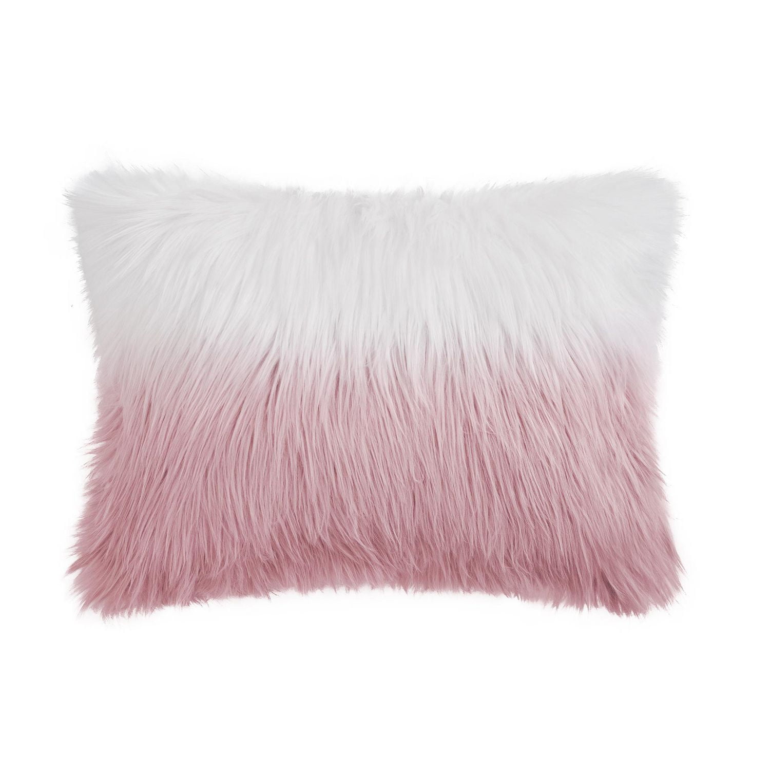 Pink shag hot sale pillow