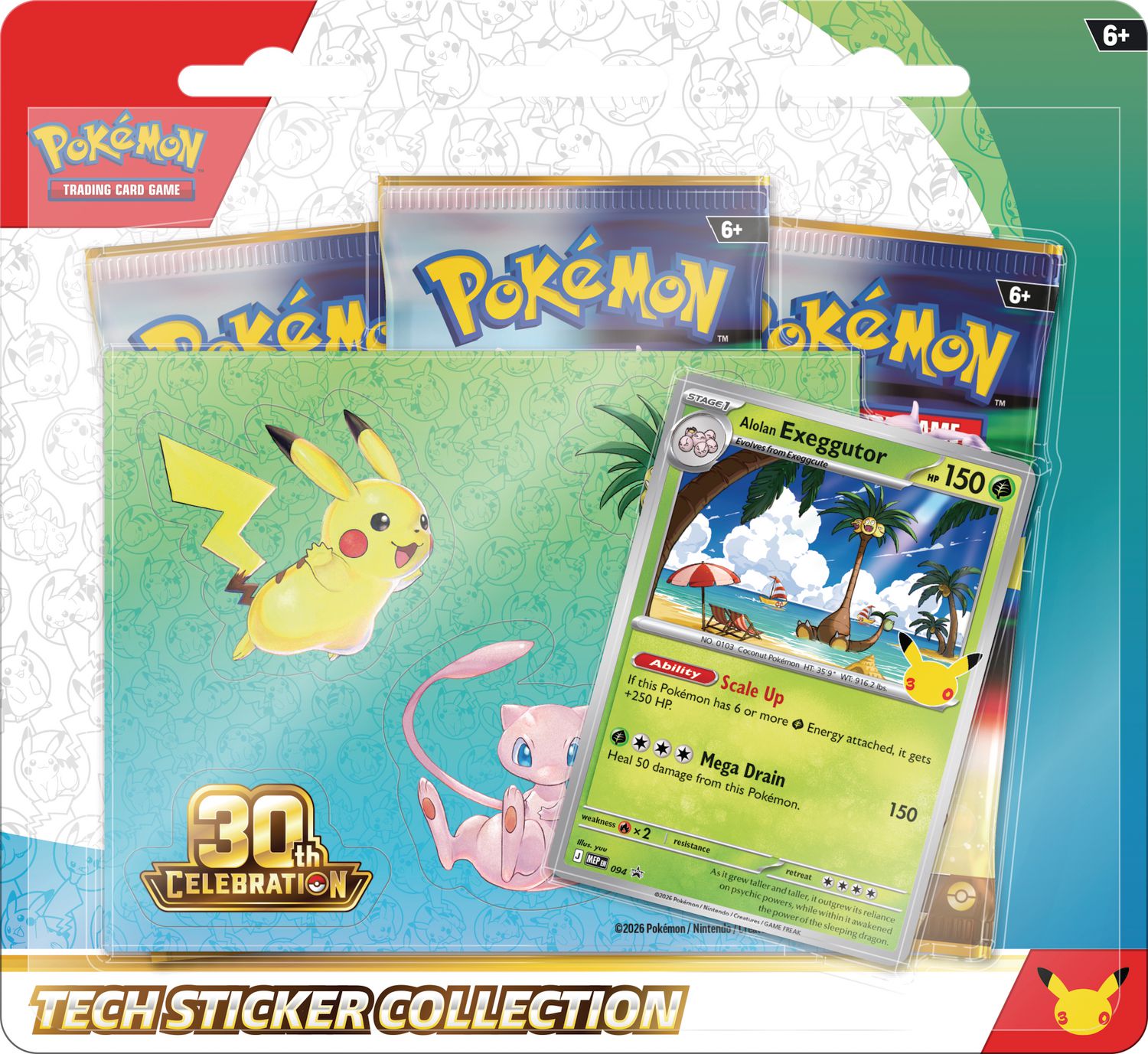 Pokémon TCG: 30th Celebration Tech Sticker Collection - Receive 1 at Random!