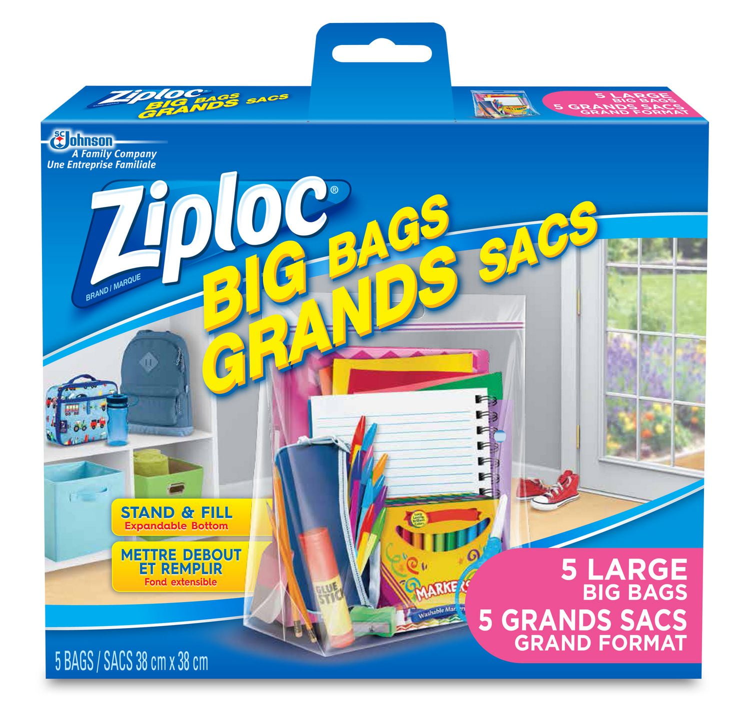 Ziploc Big Bags Storage Bags Large, 5 Bags Walmart Canada