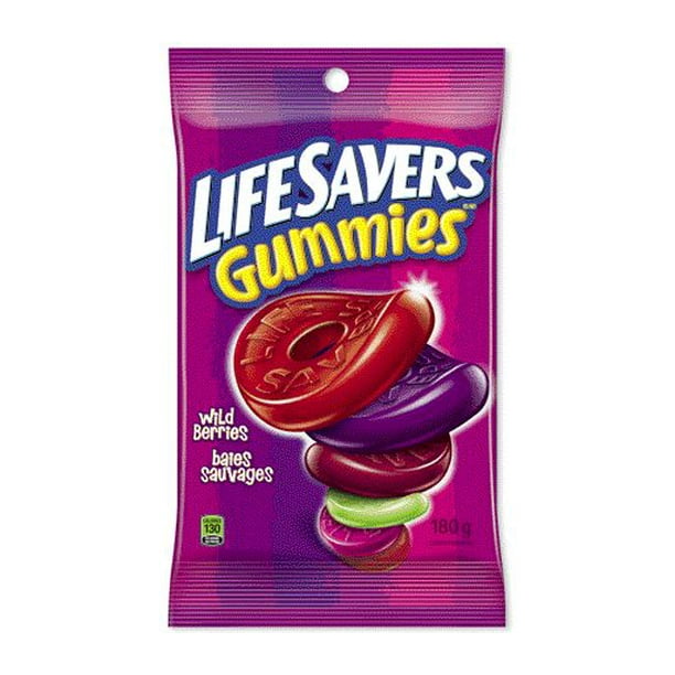 LIFE SAVERS, Wild Berry Gummy Candy, Bag, 180g - Walmart.ca