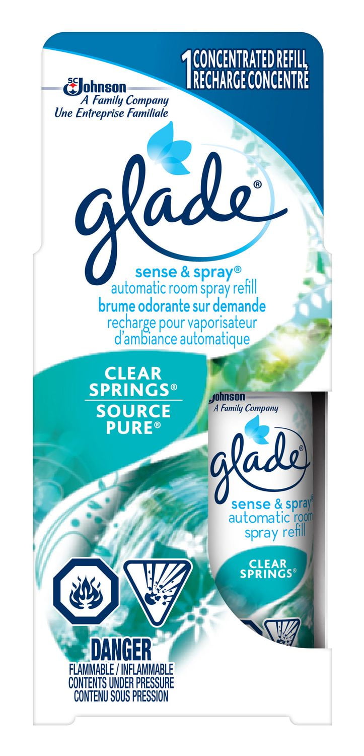 Glade Sense & Spray Clear Springs Automatic Room Spray Refill Walmart