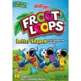 thumbnail image 1 of Collations à saveur de fruits Froot Loops de Kellogg's en forme de lettres, 1 of 5