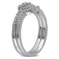 thumbnail image 2 of Miabella 0.14 Carat T.W. Diamond Sterling Silver Loop-Style Bridal Set, 2 of 4