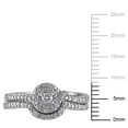 thumbnail image 3 of Miabella 0.14 Carat T.W. Diamond Sterling Silver Loop-Style Bridal Set, 3 of 4