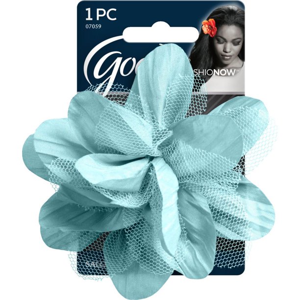 Fleur plissée bleu pâle avec pince Fashio Now de Goody