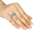 thumbnail image 4 of Miabella 0.10 Carat T.W. Diamond Sterling Silver Bridal Set, 4 of 4