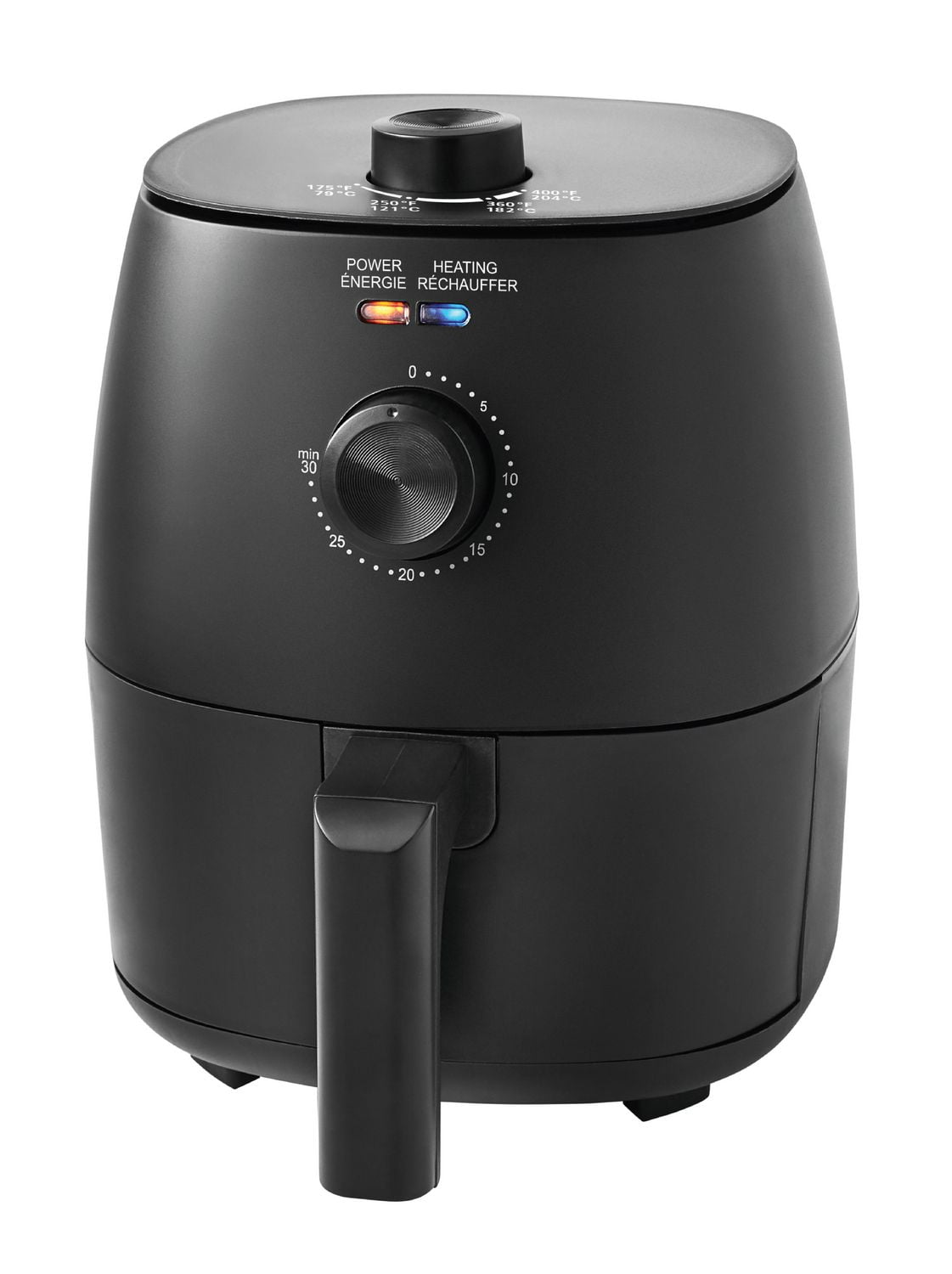 Mainstays 2.2 Quart Compact Air Fryer Non Stick Dishwasher Safe 1150W Black Walmart