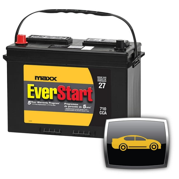 EverStart AUTO MAXX-27N – 12 Volts, Batterie automobile, groupe 27, 710 ADF EverStart – Batterie automobile