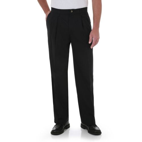 Pantalon Wrangler de style kaki à devant plissé de la série Solution confort