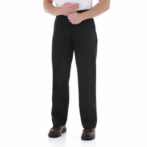 Pantalon Wrangler de style kaki à devant plat de la série Solution confort