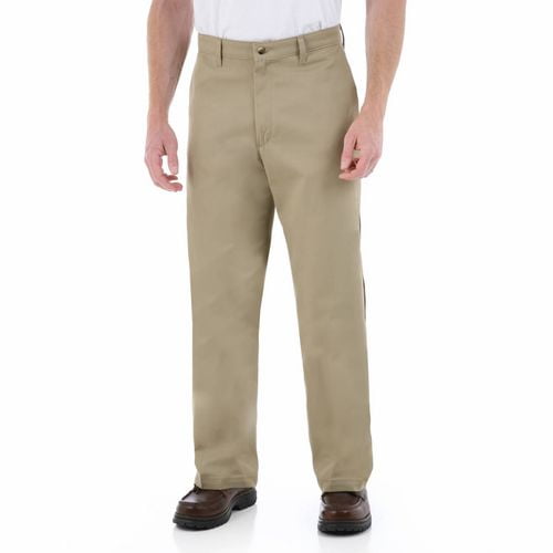 pantalon Wrangler de style kaki à devant plat de la série Solution confort
