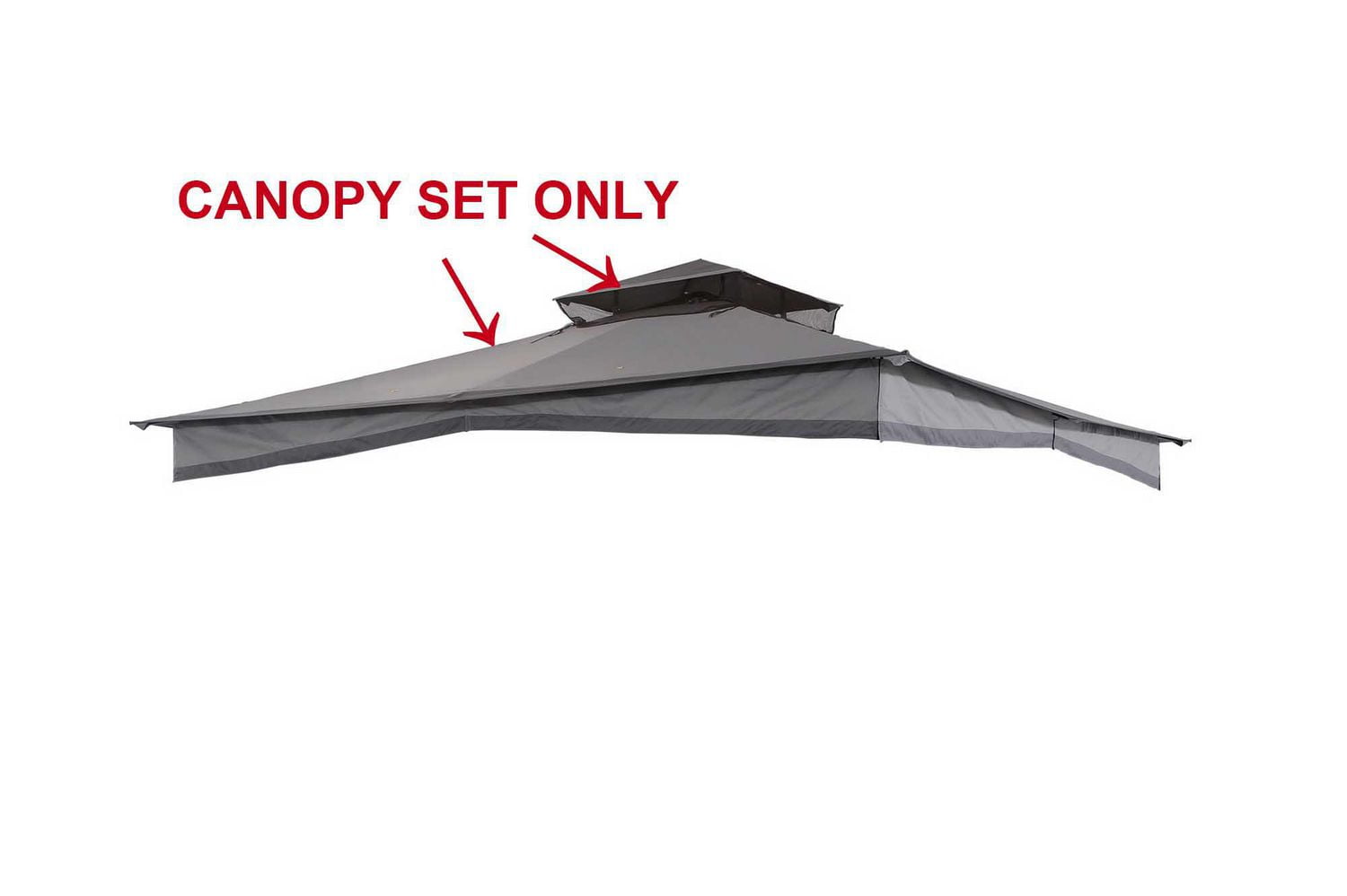 Sunjoy Replacement Canopy & Sunshade Tent for 10x10 Ft Hilgard Gazebo