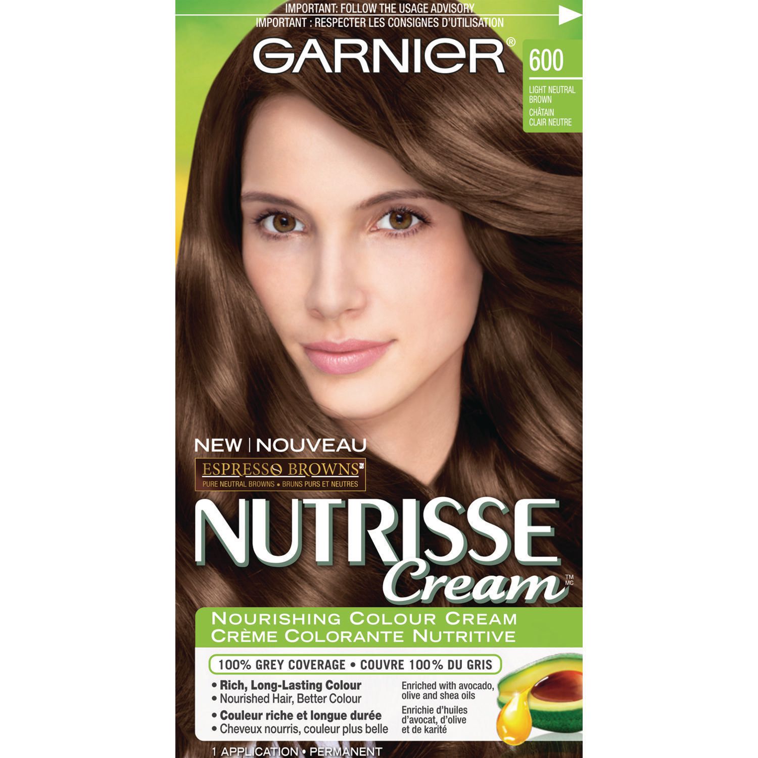 Garnier Nutrisse Cream Espresso Browns 600 Light Neutral Brown