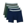 thumbnail image 3 of Fruit of the Loom Mens 4 Pack Trunk Briefs, Stripes & Heathers, 3 of 3
